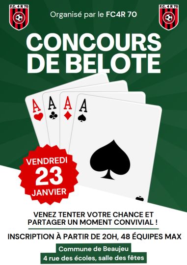 FC4R : Concours de Belote