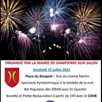 Spectacle pyrotechnique du 15 juillet