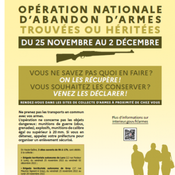 Opération nationale d'abandon d'armes à l'Etat